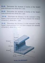 10 42 determine the moment of inertia