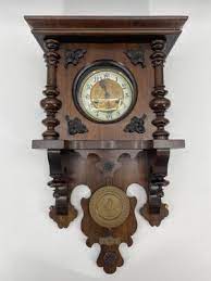 Antique German Wall Clock 1890 For