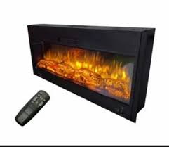 Steel Electric Fireplace 48 Inches With