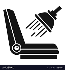 Car Chair Cleaning Icon Simple Style