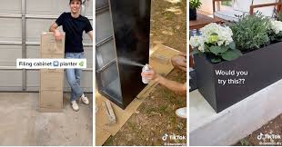 How To Build A Diy File Cabinet Planter