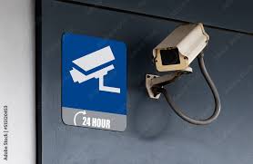 Outdoor White Cctv On Wall Building