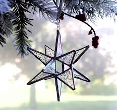 Stained Glass Moravian Star Home Decor