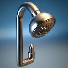Modern And Sleek 3d Shower Head Icon