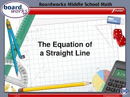 Equation Of A Straight Line Powerpoint