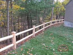 wood fence post rail
