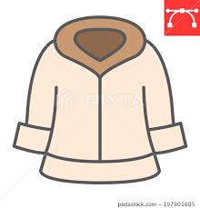 Fur Dry Cleaning Color Line Icon Dry