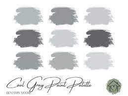 Cool Grays Benjamin Moore Paint Palette