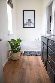 29 Bathroom Wood Flooring Ideas With