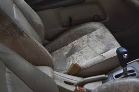Damaged Leather Car Seat