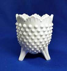 Fenton White Milk Glass Hobnail 3