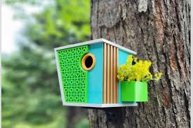 Mid Century Modern Bird House V2