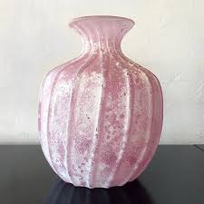 Pink Glass Vase From Seguso 1950s For