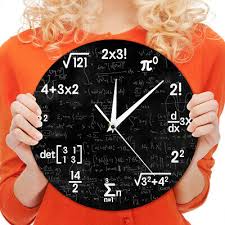 Cool Wall Clock Math Equations For