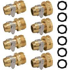Garden Hose Repair Fittings With Clips For 3 4 Or 5 8 Garden Hose Fittings Set Of 4