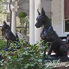 Bronze Dog Statues For Front Porch