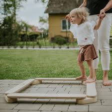 wooden balance beam for kids magical