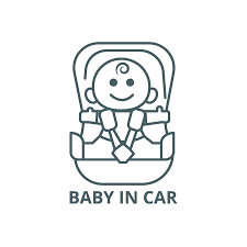 Security Chair Line Icon Vector Baby
