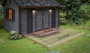 16 Diy Deck Plans Set For Garden Sheds