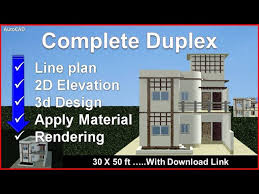 Complete Duplex House Plan