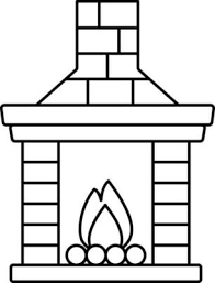 Isolated Chimney Or Fireplace Icon In
