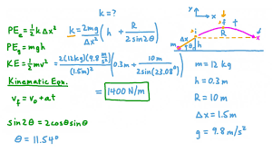 Energy And Kinematics Equations