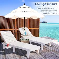 Patio Chaise Lounge Furniture Set