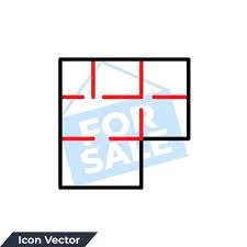 House Plan Icon Logo Vector
