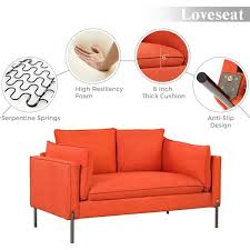 Orange Sofa Set