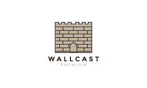 Stone Wall Castle Vintage Logo Vector