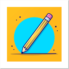 Pencil Cartoon Vector Icon Ilration