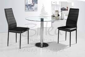 Birlea Romford Glass Dining Table Set
