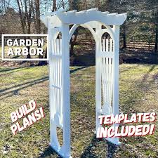 Arched Pergola Plans Garden Trellis