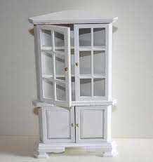 White Timber Corner Cabinet The Doll