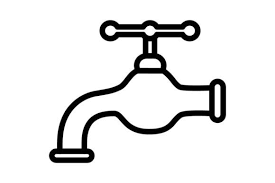 Water Faucet Icon Gráfico Por