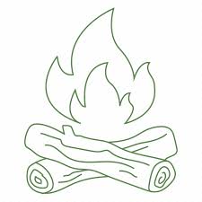 Camp Fire Fire Logs Wood Flame Icon