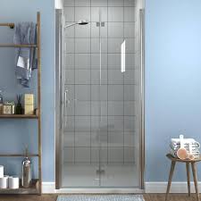 Bi Fold Frameless Shower Door In Chrome