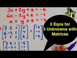 Solving 3 Equations For 3 Unknowns