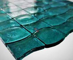 Buy Sea Green Hour Glass Mosaic Tile