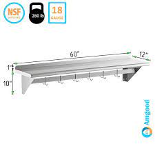 Stainless Steel Wall Mounted Pot Rack