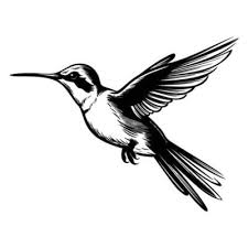 Humming Bird Vector Art Icons And