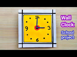 Paper Clock Making For School Project
