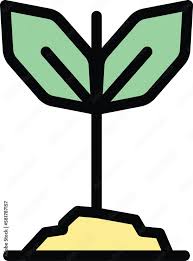 Garden Bio Plant Icon Outline Garden