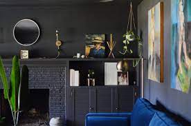 Black Wall Paint Living Room