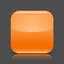 Orange Glossy Blank Web On Rounded