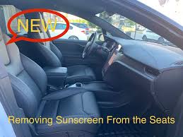 Cleaning Sunscreen From Tesla Seats