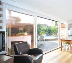 White 3 Pane Sliding Patio Doors