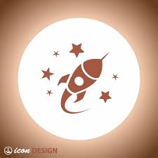 Pictograph Of Rocket Icon Stock Vector