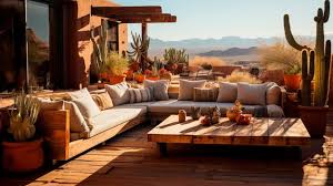 Desertinspired Outdoor Lounge