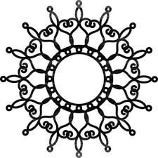 Linear Style Rangoli Or Mandala Icon